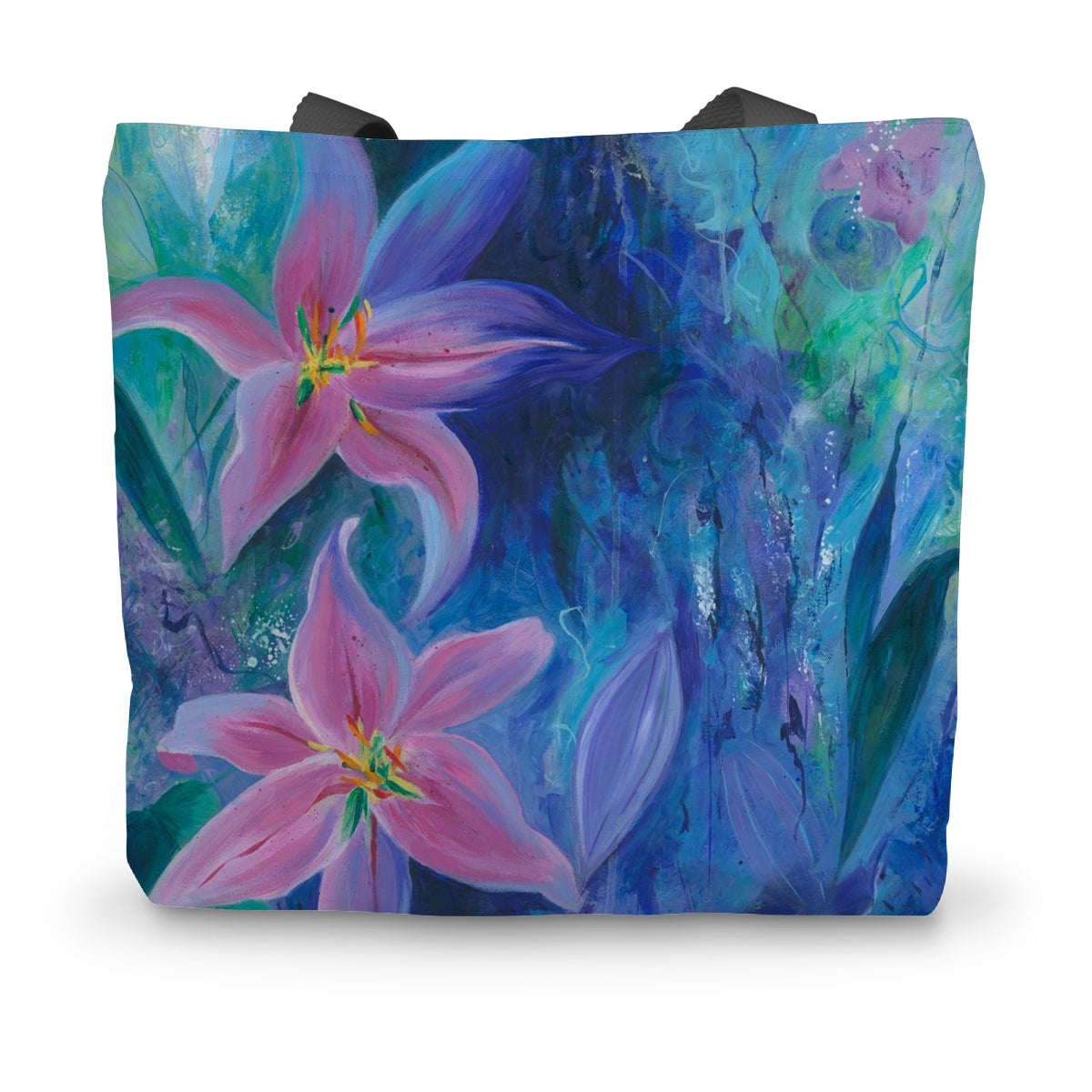 Lilies in Bloom Canvas Art Tote Bag