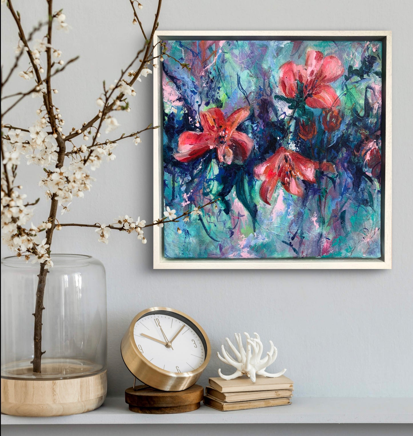 Symphony, 30x30cm Framed