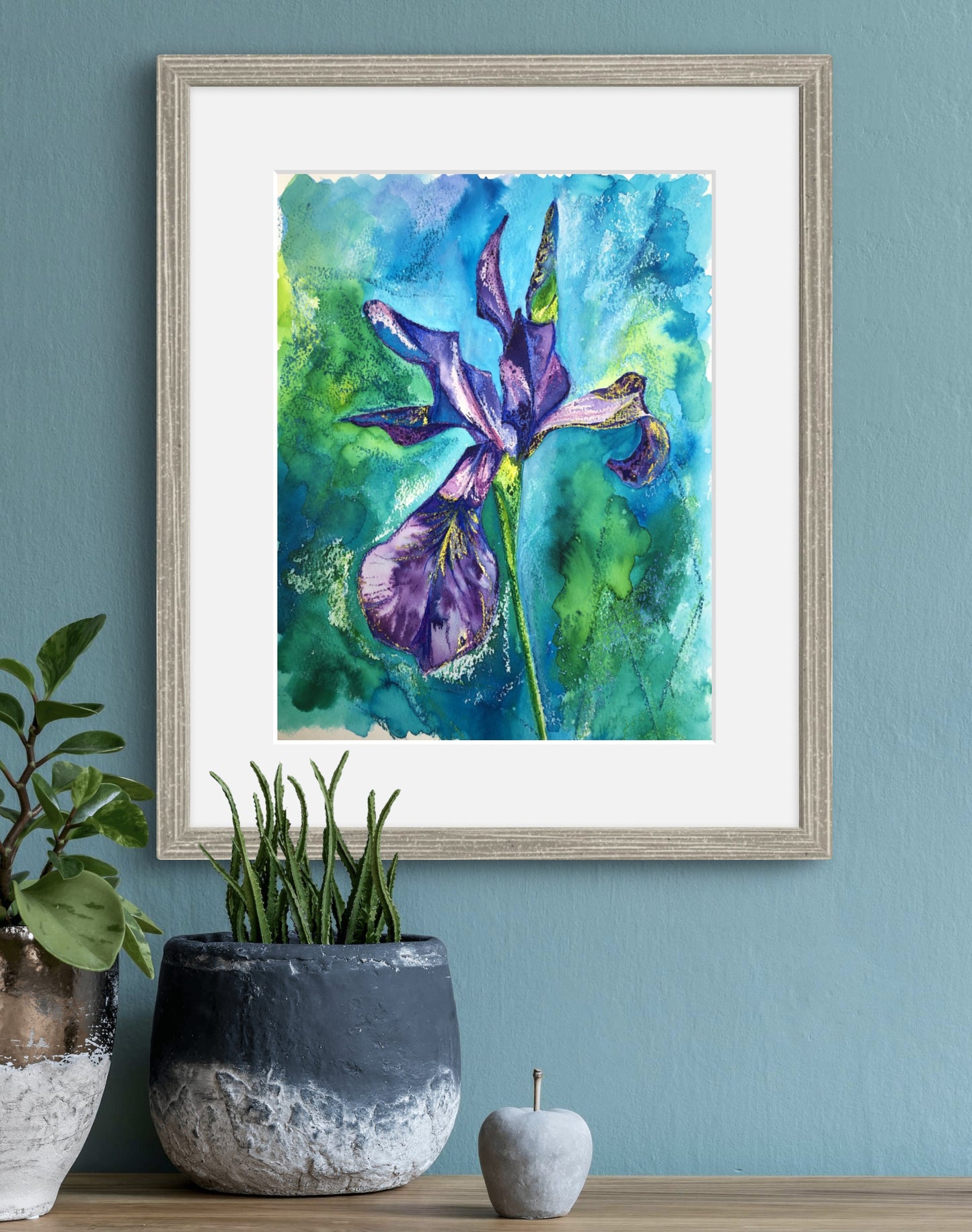 Midsummer Iris, 24x30cm