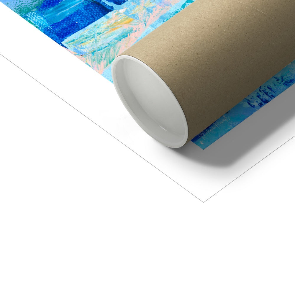 Sturdy cardboard tube packaging for shipping of fine art prints