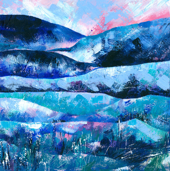 Tranquility abstract landscape painting