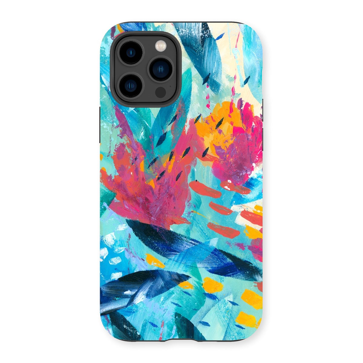 Tropical Seas colourful abstract art mobile phone protective case for iphones and samsung galaxy