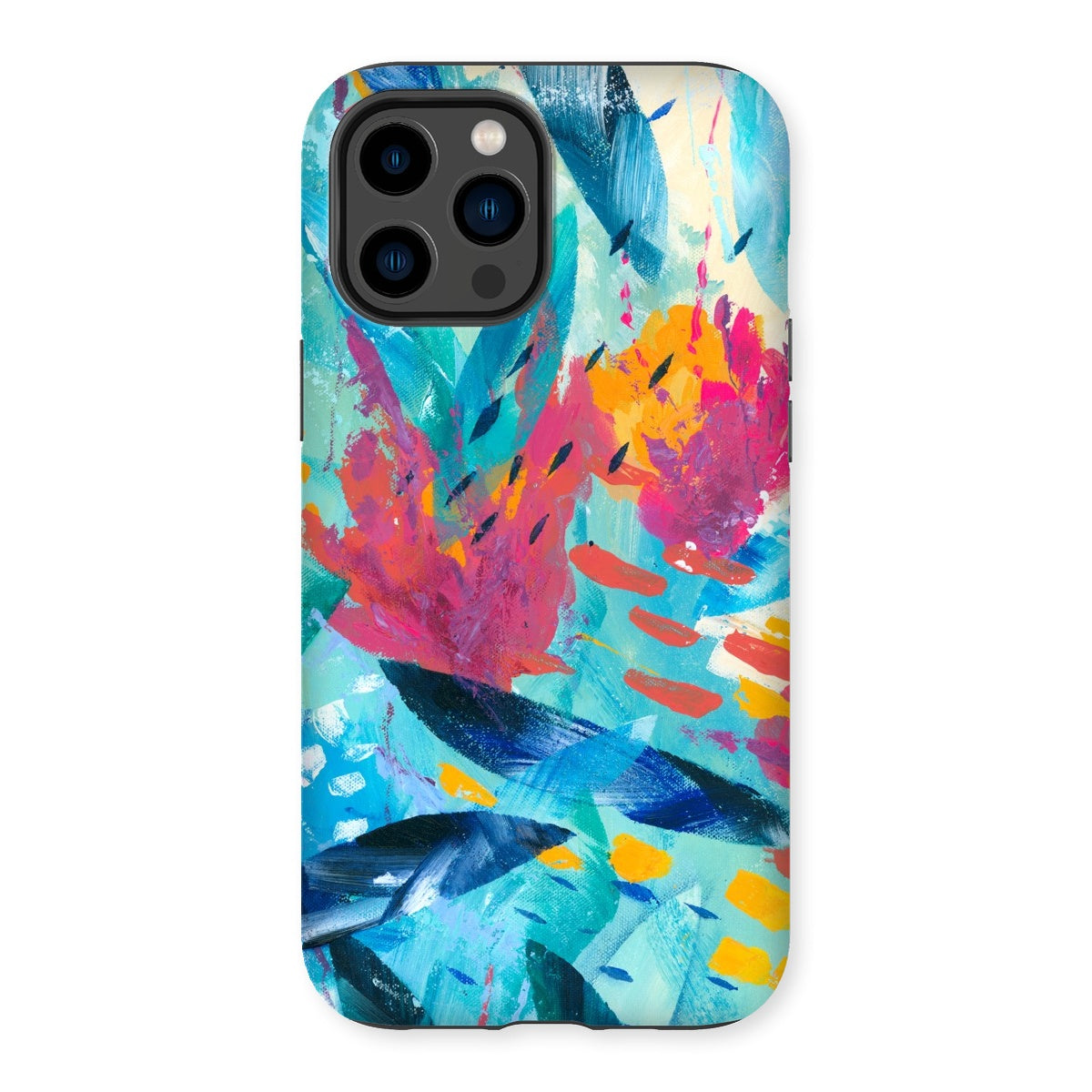 Tropical Seas colourful abstract art mobile phone protective case for iphones and samsung galaxy