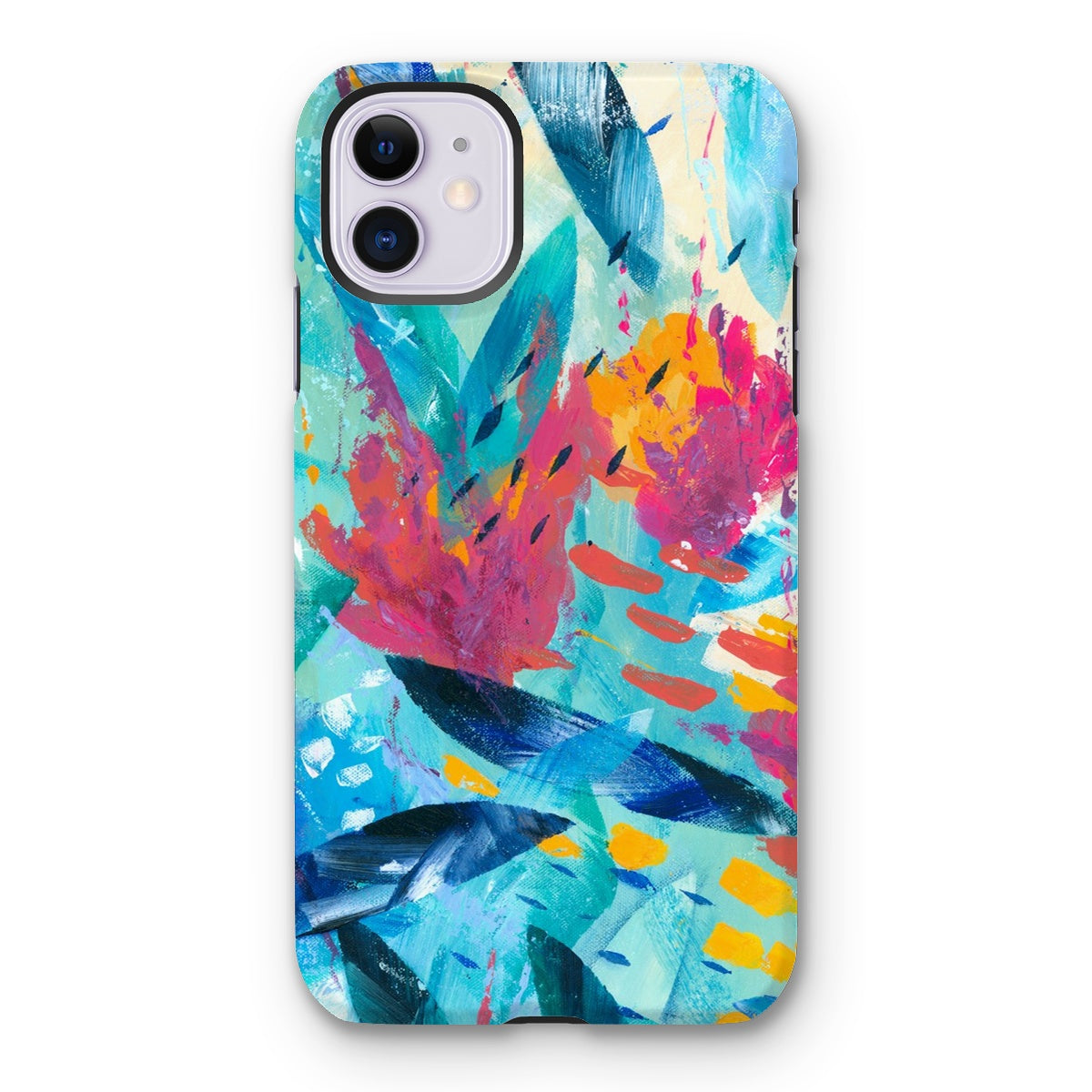 Tropical Seas abstract art cell phone protective cover