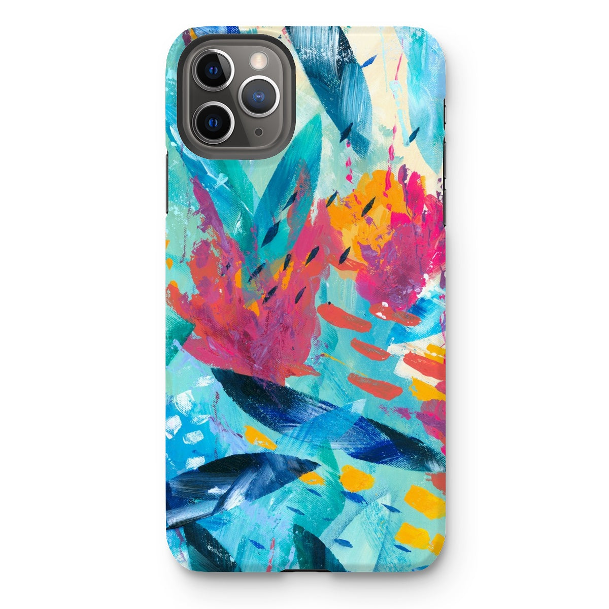 Tropical Seas abstract art cell phone protective cover