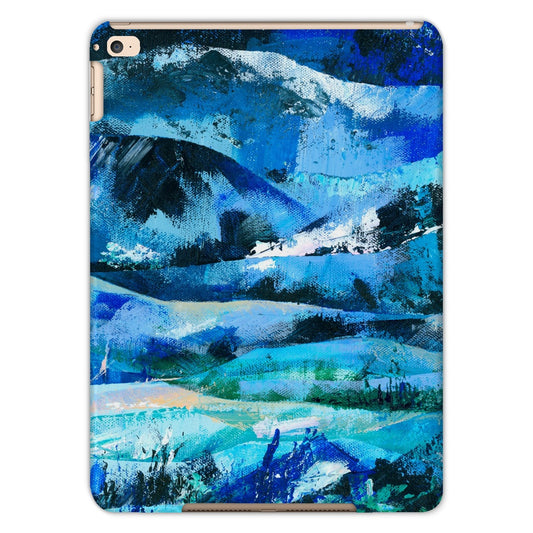 I-pad case featuring an art print taken from Into the Blue abstract painting