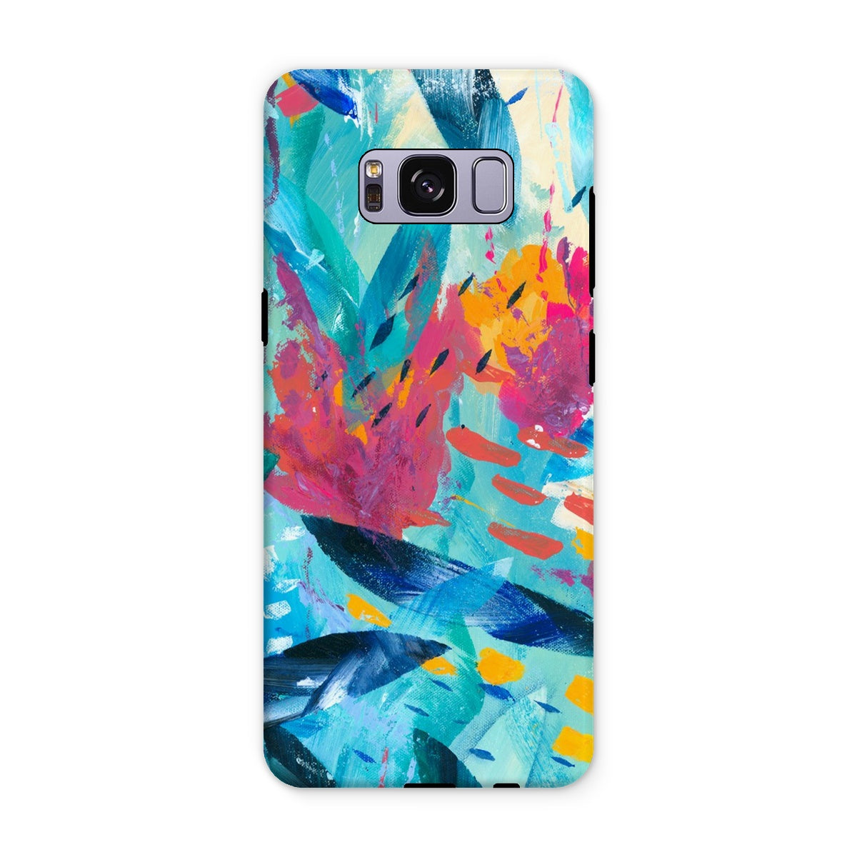 Tropical Seas abstract art cell phone protective cover