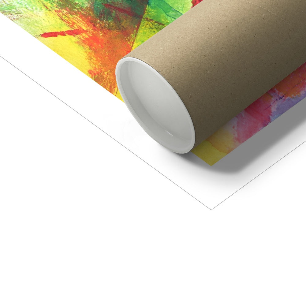 Sturdy cardboard tube packaging for shipping of fine art prints