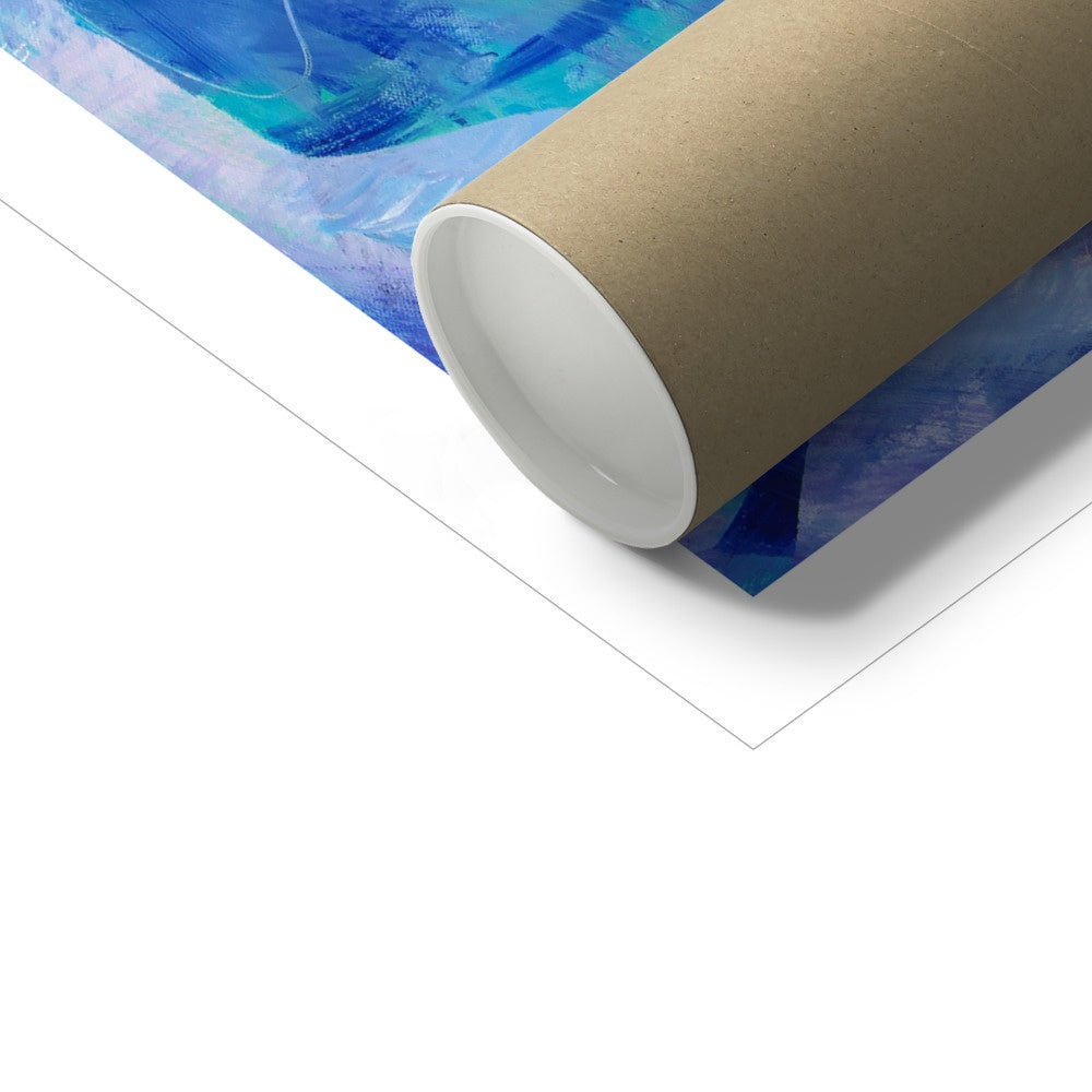 Sturdy cardboard tube packaging for shipping of fine art prints