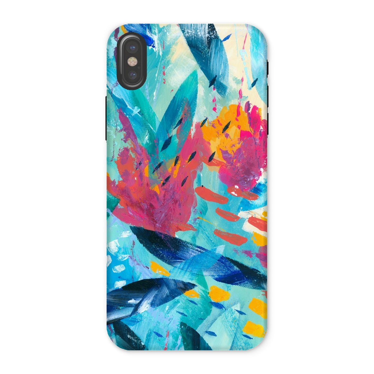 Tropical Seas abstract art cell phone protective cover