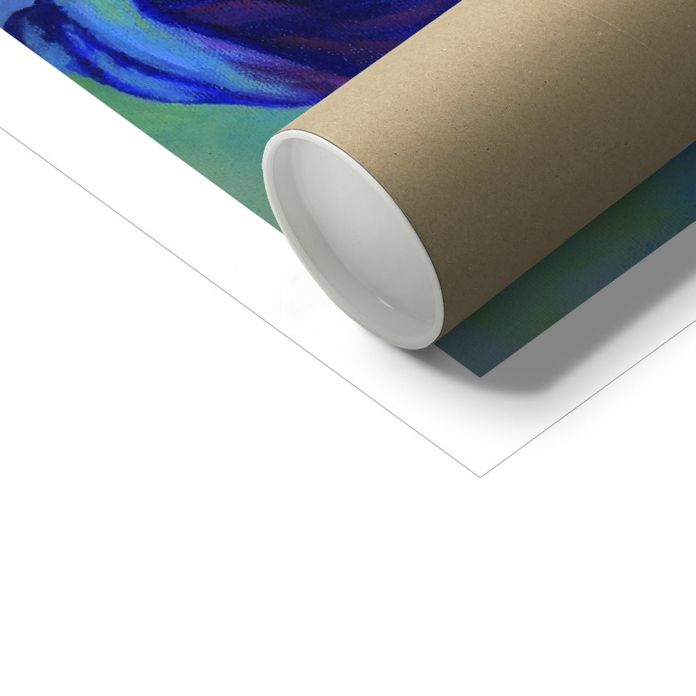 Sturdy cardboard tube packaging for shipping of fine art prints