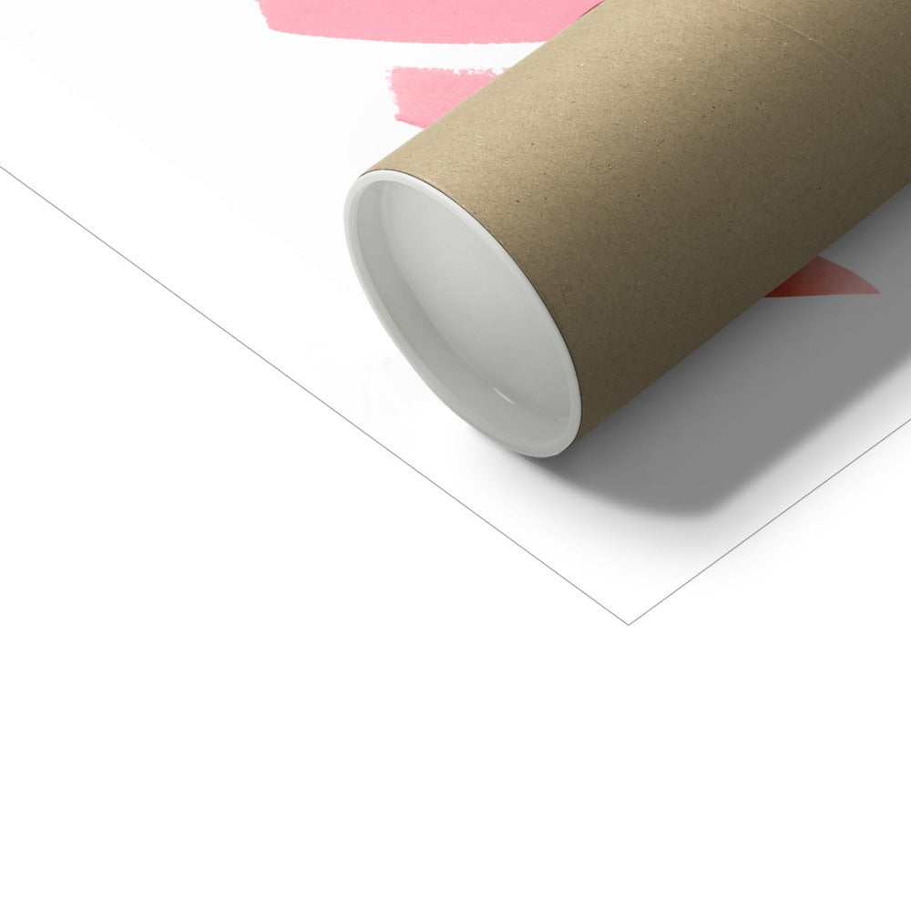 Sturdy cardboard tube packaging for shipping of fine art prints