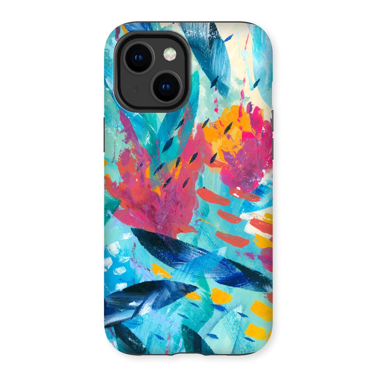 Tropical Seas colourful abstract art mobile phone protective case for iphones and samsung galaxy