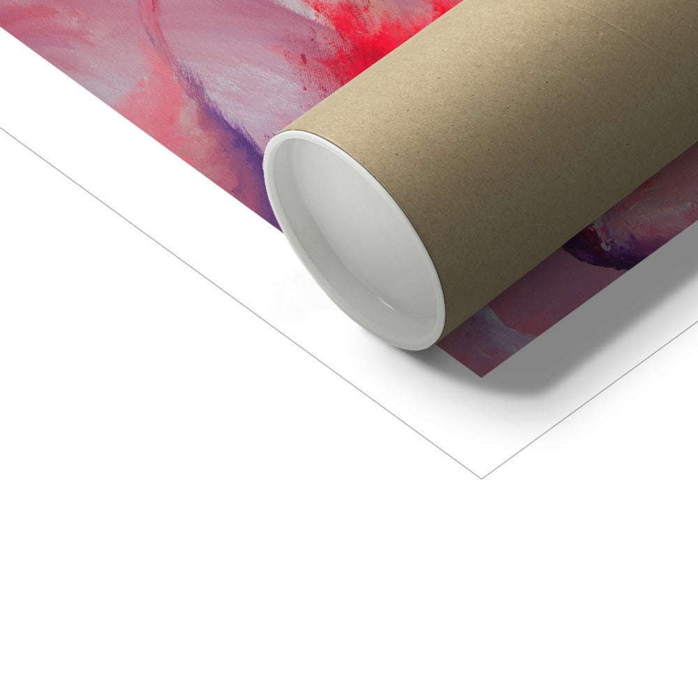 Sturdy cardboard tube packaging for shipping of fine art prints