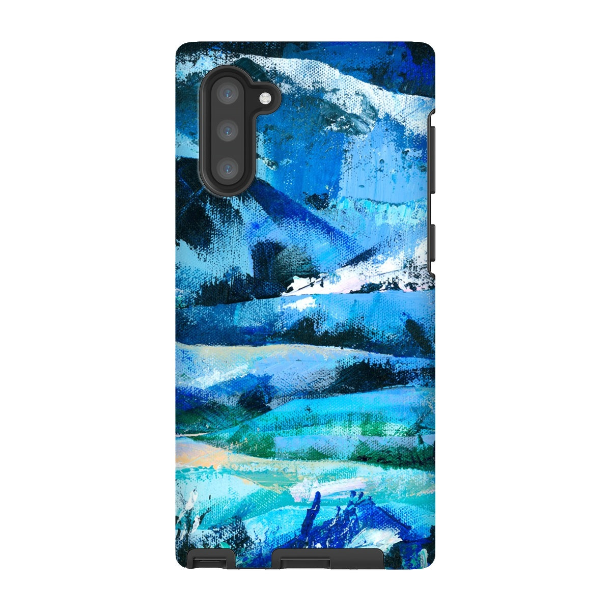 Into the Blue abstract landscape art cell phone protective cover