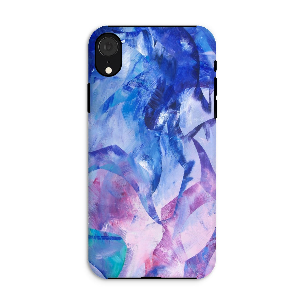 Exploration art print tough phone case in blue, pink, purple for iPhones and Samsung Galaxy phones