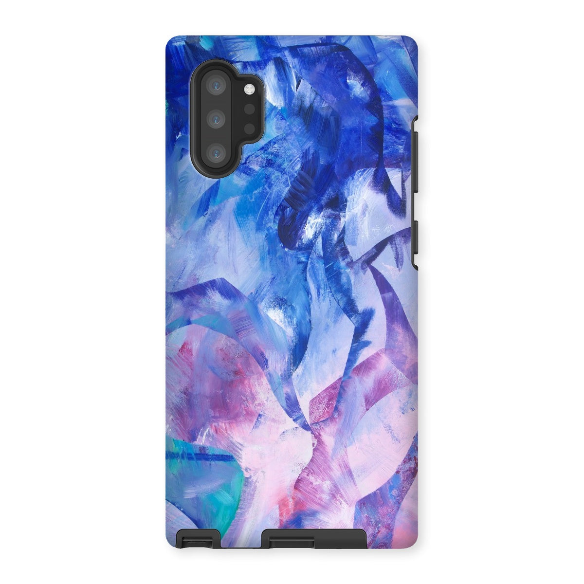 Exploration art print tough phone case in blue, pink, purple for iPhones and Samsung Galaxy phones